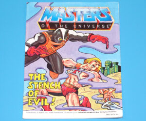MOTU HE-MAN MASTERS OF THE UNIVERSE MINI COMIC STENCH OF EVIL MALAYSIA 1984 MATTEL