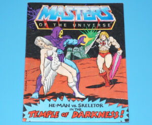 MOTU HE-MAN MASTERS OF THE UNIVERSE MINI COMIC TEMPLE OF DARKNESS TAIWAN 1983 MATTEL