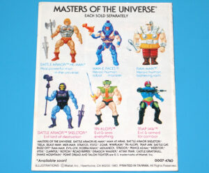 MOTU HE-MAN MASTERS OF THE UNIVERSE MINI COMIC TEMPLE OF DARKNESS TAIWAN 1983 MATTEL