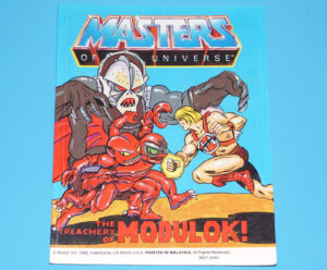 MOTU HE-MAN MASTERS OF THE UNIVERSE MINI COMIC TREACHERY OF MODULOK MALAYSIA 1985 MATTEL