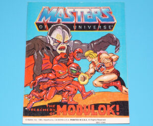 MOTU HE-MAN MASTERS OF THE UNIVERSE MINI COMIC TREACHERY OF MODULOK USA COO 1985 MATTEL