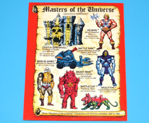 MOTU HE-MAN MASTERS OF THE UNIVERSE MINI COMIC VENGEANCE OF SKELETOR DE IT HONG KONG 1981 MATTEL