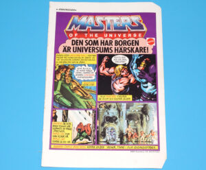 MOTU HE-MAN MASTERS OF THE UNIVERSE MAGAZINE ADVERT 1980s SCANDITOY SWEDEN MATTEL