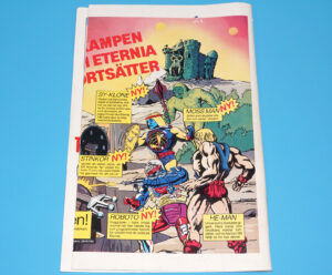 MOTU HE-MAN MASTERS OF THE UNIVERSE MAGAZINE ADVERT 1980s SCANDITOY SWEDEN MATTEL