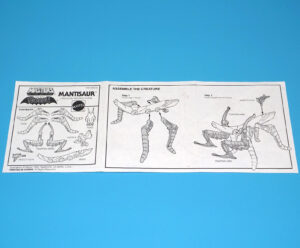 MOTU HE-MAN MASTERS OF THE UNIVERSE ORIGINAL SPARE INSTRUCTIONS MANTISAUR TAIWAN 1985 MATTEL