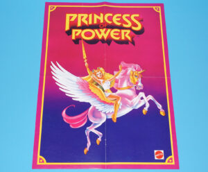 PRINCESS OF POWER SHE-RA FOLDOUT WALL POSTER CHECKLIST DUTCH PROMO 1985 MATTEL
