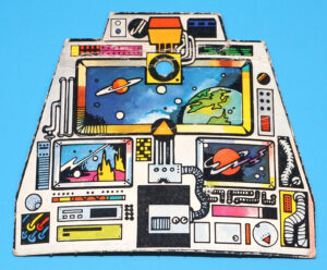 MOTU HE-MAN MASTERS OF THE UNIVERSE ORIGINAL SPARE PART GRAYSKULL CARDBOARD INSERT CONSOLE 1981 MATTEL