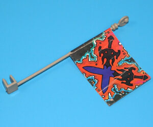 MOTU HE-MAN MASTERS OF THE UNIVERSE ORIGINAL SPARE PART CASTLE GRAYSKULL FLAG FLAGPOLE 1981 MATTEL