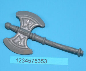 MOTU HE-MAN MASTERS OF THE UNIVERSE ORIGINAL SPARE PART HE-MAN AXE TAIWAN COO 1981 MATTEL