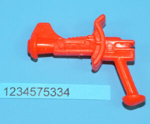 MOTU HE-MAN MASTERS OF THE UNIVERSE ORIGINAL SPARE PART MAN-E-FACES BLASTER GUN TAIWAN 1983 MATTEL