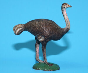 MODEL FIGURES ZOO SERIES OSTRICH 1:32 SCALE 1960 REISLER DENMARK TIMPO BRITAINS ELASTOLIN