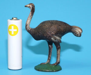 MODEL FIGURES ZOO SERIES OSTRICH 1:32 SCALE 1960 REISLER DENMARK TIMPO BRITAINS ELASTOLIN