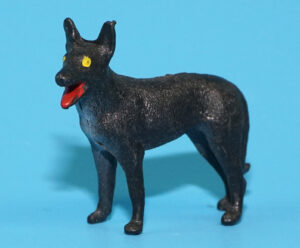 MODEL FIGURES FARM SERIES DOG 1:32 SCALE 1960 REISLER DENMARK TIMPO BRITAINS ELASTOLIN