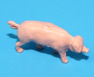 MODEL FIGURES FARM SERIES PIGLET 1:32 SCALE 1955 REISLER DENMARK TIMPO BRITAINS ELASTOLIN