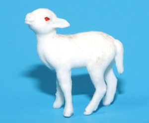 MODEL FIGURES FARM SERIES LAMB 1:32 SCALE 1960 REISLER DENMARK TIMPO BRITAINS ELASTOLIN