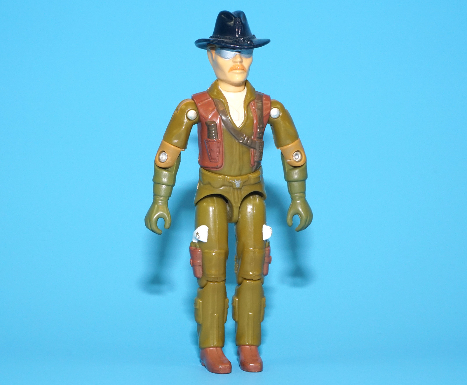 1983 GI JOE WILD BILL v1 DRAGONFLY PILOT 100% COMPLETE C8 HASBRO - Image 2