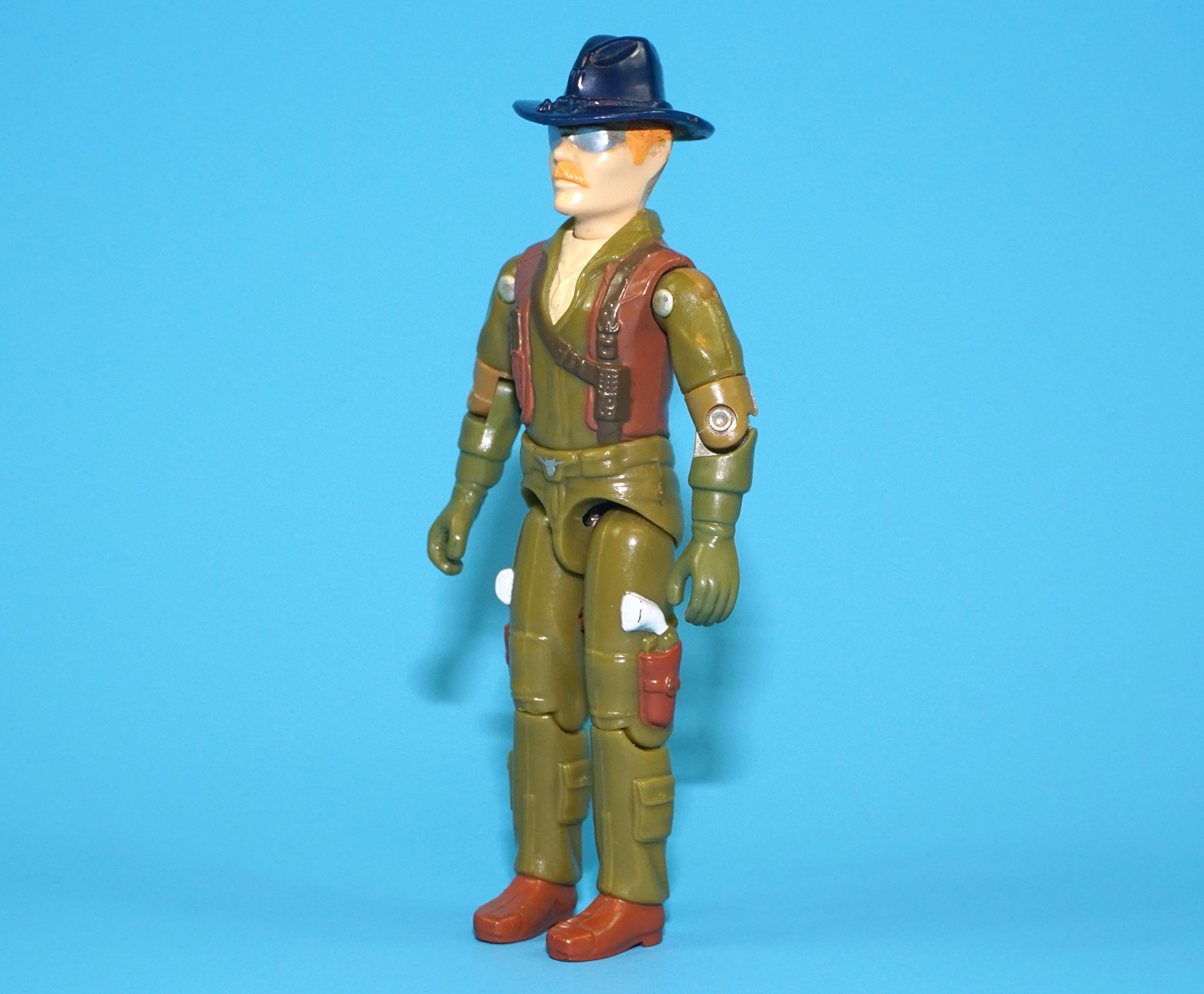 1983 GI JOE WILD BILL v1 DRAGONFLY PILOT 100% COMPLETE C8+ HASBRO - Image 3