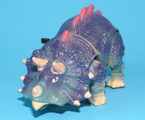 PLOTTER POWER FORCES DINOSAUR TRICERATOPS WIND UP TOY FIGURE 1994 NEW RAY TOYS