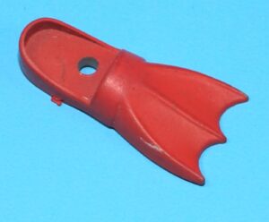 AMERICAN DEFENSE U.S. FORCES ORIGINAL SPARE PART SWAMP MAN FLIPPER SWIM FIN 1986 REMCO GI JOE KO