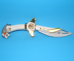 MMPR POWER RANGERS 17″ SABA TALKING TIGER SABER SWORD 1994 BANDAI WORKS! READ