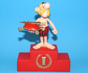 ASTERIX AUX JEUX OLYMPIQUES OLYMPIC GAMES MONEY BANK MONEYBOX 2008 PLASTOY
