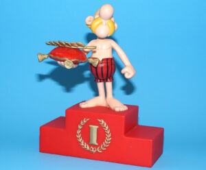 ASTERIX AUX JEUX OLYMPIQUES OLYMPIC GAMES MONEY BANK MONEYBOX 2008 PLASTOY