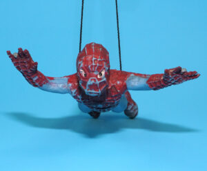 MARVEL SPIDER-MAN RUBBER TOY FIGURE 1976 F.LLI RESTUCCIA