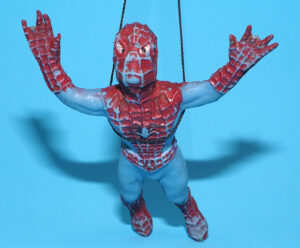 MARVEL SPIDER-MAN RUBBER TOY FIGURE 1976 F.LLI RESTUCCIA