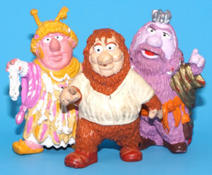 FRAGGLE ROCK FRAGGLES PVC FIGURE MA PA & JUNIOR GORG 1983 SCHLEICH JIM HENSON MUPPETS