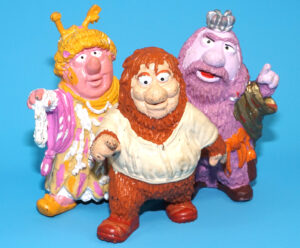 FRAGGLE ROCK FRAGGLES PVC FIGURE MA PA & JUNIOR GORG 1983 SCHLEICH JIM HENSON MUPPETS