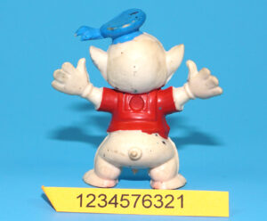 DISNEY MICKEY & FRIENDS PVC TOY FIGURE THREE LITTLE PIGS FIDDLER PIG 1960s HEIMO GERMANY