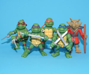 TMNT TEENAGE MUTANT NINJA TURTLES PVC MINI FIGURES DON LEO MIKE RAPH SPLINTER 2014 CHINA BOOTLEG