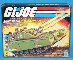 1985 GI JOE ARMADILLO MINI TANK MIB US BOX NRFB UNUSED CONTENTS HASBRO