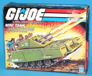 1985 GI JOE ARMADILLO MINI TANK MIB US BOX NRFB UNUSED CONTENTS HASBRO