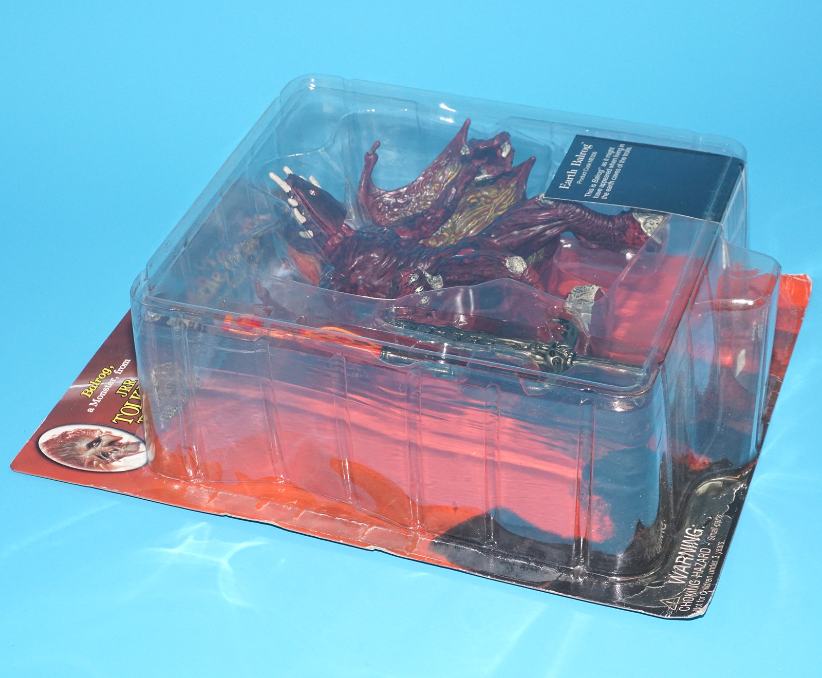 MIDDLE EARTH TOYS JRR TOLKIEN'S THE LORD OF THE RINGS EARTH BALROG MOC MOSC US CARD 1998 TOYVAULT - Image 4