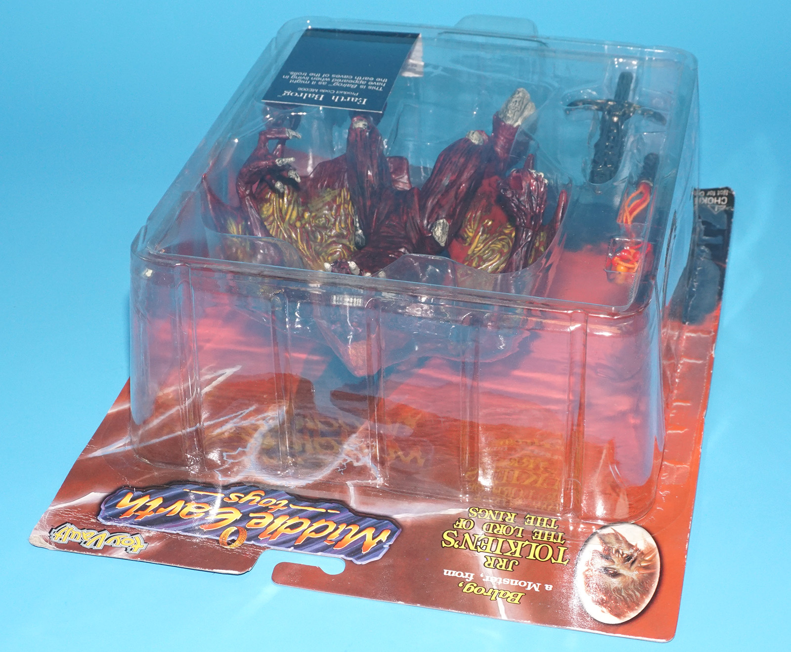 MIDDLE EARTH TOYS JRR TOLKIEN'S THE LORD OF THE RINGS EARTH BALROG MOC MOSC US CARD 1998 TOYVAULT - Image 5