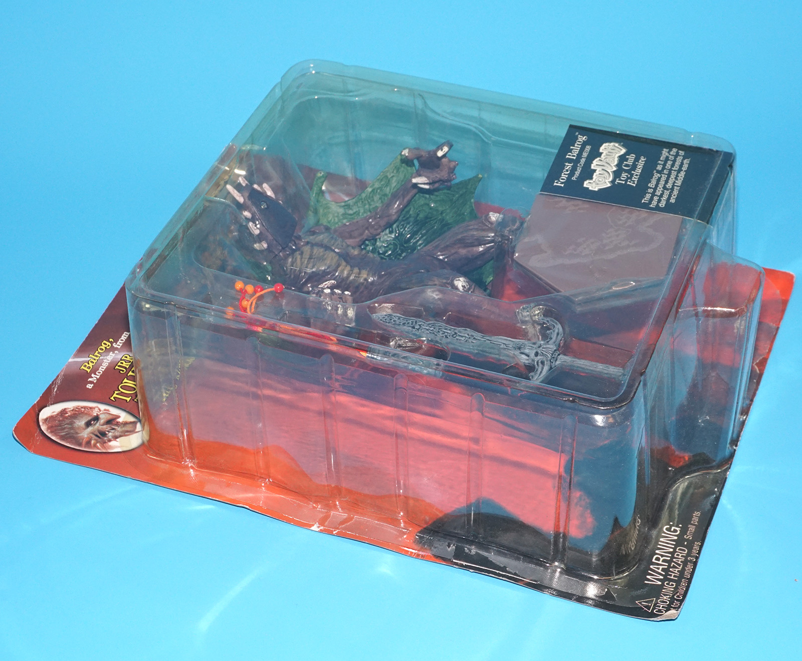 MIDDLE EARTH TOYS JRR TOLKIEN'S THE LORD OF THE RINGS FOREST BALROG MOC MOSC US CARD 1998 TOYVAULT - Image 4