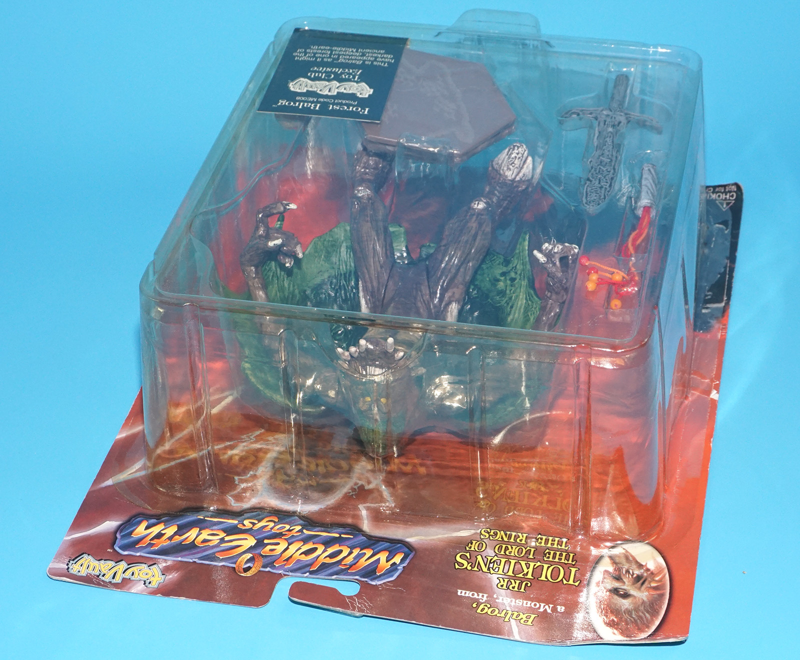 MIDDLE EARTH TOYS JRR TOLKIEN'S THE LORD OF THE RINGS FOREST BALROG MOC MOSC US CARD 1998 TOYVAULT - Image 5