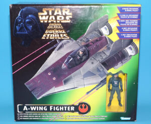 STAR WARS POTF2 A-WING FIGHTER & PILOT MIB NRFB EURO BOX UNUSED CONTENTS 1997 KENNER