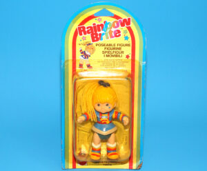 RAINBOW BRITE POSEABLE FIGURE No. 2705 RAINBOW BRITE MOC MOSC SEALED EURO CARD 1983 MATTEL