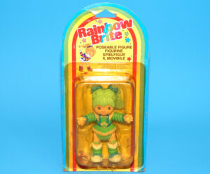 RAINBOW BRITE POSEABLE FIGURE No. 2709 PATTY O’GREEN MOC MOSC SEALED EURO CARD 1983 MATTEL