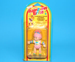 RAINBOW BRITE POSEABLE FIGURE No. 2710 BABY BRITE MOC MOSC SEALED EURO CARD 1983 MATTEL