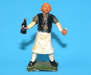 MODEL TOY FIGURE INNKEEPER BARTENDER LANDLORD 1:32 SCALE 1957 JOHILLCO ENGLAND BRITAINS TIMPO HTF