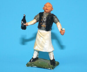 MODEL TOY FIGURE INNKEEPER BARTENDER LANDLORD 1:32 SCALE 1957 JOHILLCO ENGLAND BRITAINS TIMPO HTF