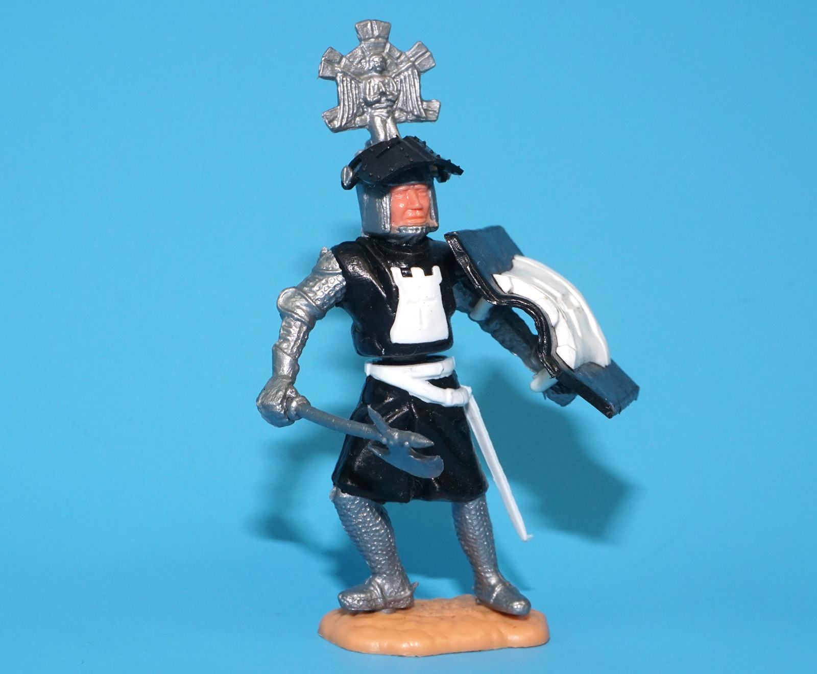 TIMPO TOYS SWOPPETS MEDIEVAL SERIES VISOR KNIGHT 1960s ENGLAND BRITAINS ELASTOLIN - Image 2