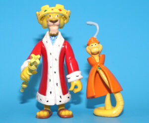 DISNEY HEROES ROBIN HOOD ACTION FIGURE PRINCE JOHN & SIR HISS 100% COMPLETE 2004 FAMOSA