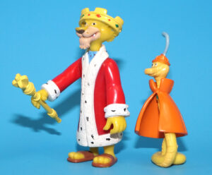 DISNEY HEROES ROBIN HOOD ACTION FIGURE PRINCE JOHN & SIR HISS 100% COMPLETE 2004 FAMOSA