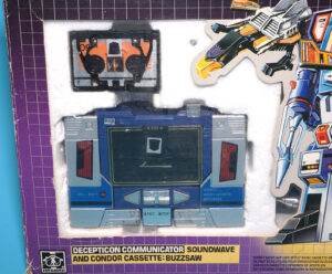 TRANSFORMERS G1 DECEPTICON COMMUNICATORS SOUNDWAVE COMPLETE BOXED EURO BOX 1984 HASBRO