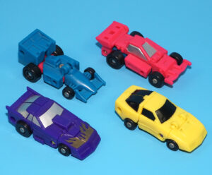 TRANSFORMERS G1 MICROMASTER RACE TRACK PATROL 100% COMPLETE & ORIGINAL 1990 HASBRO