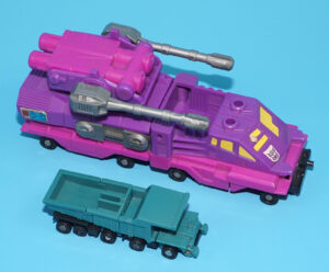 TRANSFORMERS G1 MICROMASTER CANNON TRANSPORT NEAR COMPLETE CEMENT-HEAD & TERROR-TREAD 1990 HASBRO